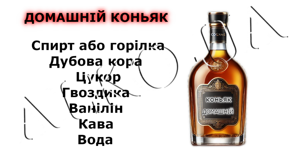 Домашній коньяк, рецепт